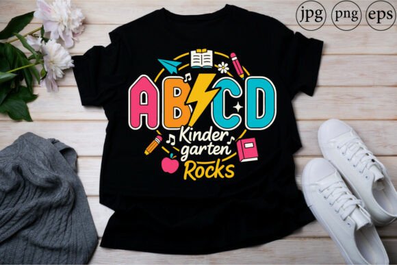 ABCD Kindergarten Rocks Back to School Graphics