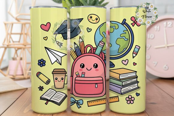 Back to School 20oz Tumbler Design Graphics