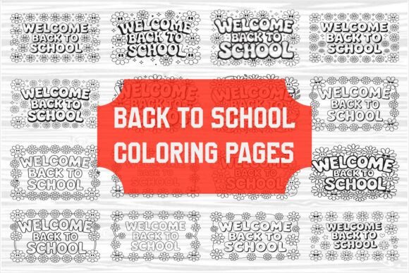 Back to School Coloring Pages Graphics