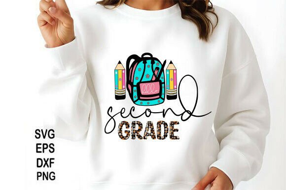 Back to School, Hello Second Grade Png