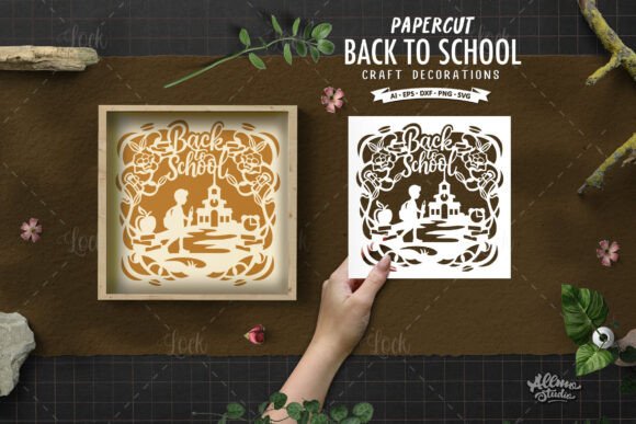 Back to School Paper Cut Design: Graphics and Crafts