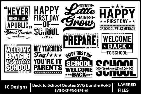 Back to School Quotes SVG Bundle Vol-3