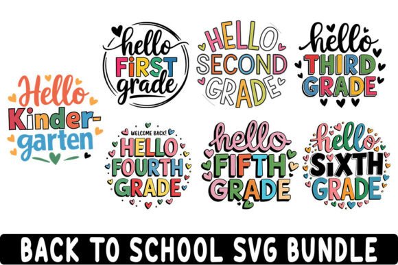 Back to School SVG Bundle: Graphics for Crafts and Marketing