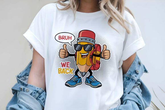 Bruh We Back to School PNG, Teacher PNG