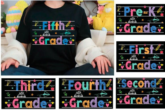 Preppy Back to School Bundle PNG: Graphics & T-Shirt Designs