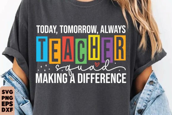 Teacher Squad Svg, Back to School SVG