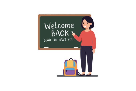 Teacher Welcoming Students Back to Schoo